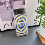 Samsung Galaxy Z Flip 4 Case 3 Purple Starry Sky l&auml;bipaistev kokkupandav &uuml;mbris Samsung Z Flip 3 5g p&otilde;rutuskindel k&otilde;va tagakaane jaoks Galaxy Z Flip 3