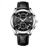 POEDAGAR uus TOP br&auml;ndi luksuslik meeste k&auml;ekell karbiga helendavad veekindlad multifunktsionaalsed meeste kvartskellad