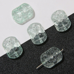 10 tk l&auml;bipaistvad klaaskaardi helmed 13 * 18 mm ehete valmistamiseks meisterdamiseks v&otilde;lukaunistuseks approx 13*18mm 10pcs