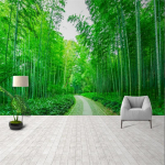 Bambusest metsaraja tapeet 3D bambusest metsa seinamaal T&ouml;&ouml;tuba elutuba magamistoa taustsein Kodukaunistuse seinamaal 200 cm(W) x 140 cm(H)
