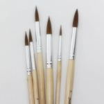 JOWOART 6 tk/komplekt, nirk Juuksed Vesi &Uuml;marpea Kriidimaali Pliiatsipintsel Akr&uuml;&uuml;l &Otilde;limaal Akvarell Professionaalsed Kunstitarbed