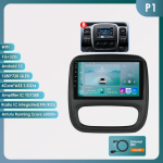 Carplay 4G 2din Android autoraadio multimeedia videopleier Opel Vivaro B 2014 - 2018 Renault Traffic 3 Navi GPS autoraadio peakomplekt Stereo Audio BT jaoks HC1 4Core 1G 32G (Type B) black