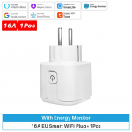 WiFi Smart Plug 16A/20A EU Smart Socket koos toitemonitori ajastusega Nutikas elutugi Alexa Google Home Yandex SmartThings 16A