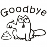 Eemaldatav armas loom h&uuml;vastij&auml;tt vannituba tualettruumi kaane kleebise kleebise kaunistus