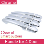 Luxury chrome door handle cover trim protection cover for Mazda 3 2nd Gen BL MK3 Axela 2009 2010 2011 2013 Car accessory Handle No Button