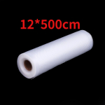 Paksemad k&ouml;&ouml;gi vaakumtihenduskotid Korduvkasutatavad rullid V&auml;rskelt s&auml;iliv toidus&auml;&auml;stja k&uuml;lmkapp hoiuruum 12*500cm valge