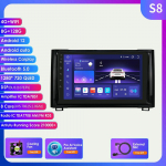 Hizpo Android 12 Autoradio Toyota Tundra XK50 2014-2021 autoraadio Multimeedia Videopleier Navigatsioon Stereo GPS Carplay 4G RDS BT Bluetooth RDS FM S8 8Core 8G 128G AI