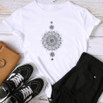 Aasia suuruse printiga naiste naiste T-akvarell-armastus-s&uuml;damestiilis r&otilde;ivad 90ndate vabaaja naiste suvine graafiline triiks&auml;rk Moodne l&uuml;hikeste varrukatega T-s&auml;rk S