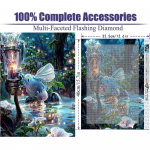 5D Teemantmaal T&auml;is&uuml;mmargune puur Teemant Unistus Valge Lille Teemantmaal K&auml;sitsi isetehtud Teemantmosaiikmaal Kodukaunistus roosa