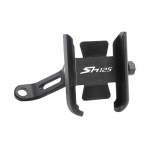 Mobiiltelefoni hoidik Alumiinium Honda SH125i SH150i SH 125i 150i SH125 SH150 2006- 2018 Mootorrattale Mirror type Black