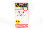Gamakatsu 66255 Treble Hook 13 FT Feather Type White, Suurus 8 (1286)
