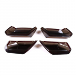 4PCS/set For Chevrolet Corvette C7 2014- ABS Car Rear Tail Light Rear fog lamps Blackout Cover Trim Sticker Car smoky