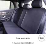 1 taga v&otilde;i 2 eesmist hingavat autoistme katet / 3D &otilde;hkv&otilde;rgust auto istmepadja matid sobivad enamiku autode veoautode maasturi kaitsega 2 Front seat Black gray