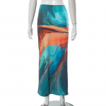 CUTENOVA seksikas lipsuga v&auml;rvitud pikk seelik naiste k&otilde;rge v&ouml;&ouml;kohaga Slim Fit Maxi seelikud 2023. aasta suvised Harajuku vintage Boho haldjariided S