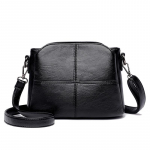 Yogodlns naiste retrodisainiga Crossbody kott Trend kvaliteet PU nahast &auml;mbriga &otilde;lakotid v&auml;ikesed k&auml;ekotid 23x12x17cm must