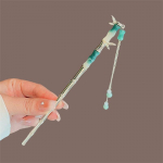 Vintage elegantne roheline bambusest s&otilde;lme juuksen&otilde;el naistele retro-hiina Hanfu juuksehark juuksen&otilde;elad s&ouml;&ouml;gipulgad ehted