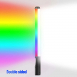 15 W RGB k&auml;eshoitav fotolamp kahepoolne luminestsentspulgavalgus kaasaskantav LED-valgusti LED-lamp must