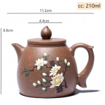 Yixing Traditsioonilised teekannud Purple Savi teekann Toormaagi sektsioon Muda lilled veekeetja K&auml;sitsi valmistatud Boutique Teetseremoonia kingitused 210 ml 210ml