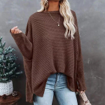 S&uuml;gisese seksikad naiste &otilde;lgadeta sviitrid Elegantsed avara kaelusega silmkoelised naiste kampsunid, talvised soliidsed vabaaja soojad kudumid 29568 S orion i v&auml;rv