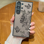 Ultra &otilde;huke j&auml;&auml;tunud must &uuml;mbris Samsung S24 S23+ S22 S21FE A51 A71 A13 4G A52 A34 A54 5G Note 20 Soft Edge PC kaitseraua kate jaoks Samsung S22 must