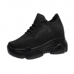 Peidetud kontsadega platvormiga tossud naiste hingavad &otilde;hkv&otilde;rgust kiilusokid Naiste vabaajajalatsid 38 must