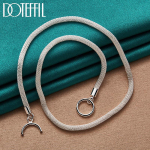 4mm Snake Chain H&otilde;beda v&auml;rvi kaelakee Moe ehted 45cm