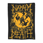Mugav Napalm Death Muusikab&auml;ndi Tekk Merch Kodu Dekoratiivne Death Metal Viske Tekid Kerge &Otilde;huke Fliis V&auml;litingimustesse 100x75cm 40x30in