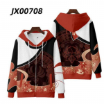 Genshin Impact Kaedehara Kazuha Cosplay kost&uuml;&uuml;m Unisex 3D kapuuts t&otilde;mblukuga kapuutsiga dressipluus vabaaja spordir&otilde;ivad t&auml;navar&otilde;ivad riided 4XL