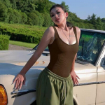 Euroopa ja Ameerika, Naiste riided, U-kaelus, varrukateta, Vest, Body S valge