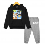 Bluey koer anime kapuutsiga dressipluus fliisist dressipluus Kawaii kapuutsiga komplektid poiss t&uuml;druk s&uuml;gis pikkade varrukatega riided pullover laste butiigi riided 150