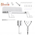 1 komplekti m&auml;ngukonsooli kronsteini riiul k&otilde;rvaklappide riputiga seinakinnitusega Lihtsalt paigaldatav multifunktsionaalne m&auml;ngukontrolleri hoidik PS5 jaoks valge