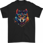 Geomeetriline Wolf Wolves Unisex T-s&auml;rk S