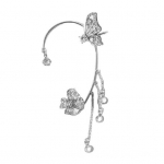 1 tk K&otilde;rva&uuml;mbrisega k&otilde;rvar&otilde;ngas K&otilde;rgl&auml;ikega kleit ilma augustamiseta Trendikas l&auml;ikiv kuupmeetrist tsirkooniumoksiidist liblikas k&otilde;rvamanseti peoehted