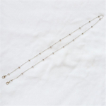 Korea vintage klaashelmestega kaelakee maski keti rihm kaela riputatav prillide hoidja k&ouml;is naistele prillide rihm A kuld