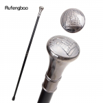 Peterburi maastik Totem Reljeef jalutuskepp Moodne jalutuskepp H&auml;rrasmees Luksuslik Crosier Knob jalutuskepp 93cm