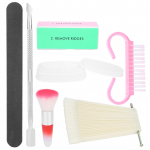 7 tk kastmispuudri kandik k&uuml;&uuml;nekunsti tolmueemaldaja puudrihari k&uuml;&uuml;neotsad Kuva k&uuml;&uuml;neviilide tarvikute komplekt