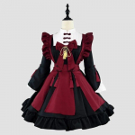 Naised Suures suuruses Halloweeni gooti stiilis teenijakurat Cosplay kost&uuml;&uuml;mid armsad lolita kassit&uuml;drukud j&auml;nkupeo printsessi kleit Sissy ettekandja uus S