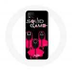 Xiaomi Redmi 9C Case Squid m&auml;ngu ruudukujulised kolmnurga ja ringi maskid