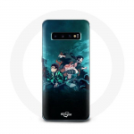 &Uuml;mbris Samsung Galaxy S10 pluss Demon Slayer Manga Tanjiro ja Nezuko jaoks