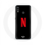 Huawei P20 Lite Netflixi logo &uuml;mbris punasel mustal taustal
