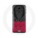 &Uuml;mbris Samsung Galaxy j7 2017 Squid Game Plakatile maskeerib tegelasi