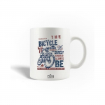 Mug en C&eacute;ramique Bicyclette Bleu Transparente de Cru