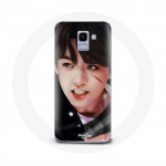 &Uuml;mbris Samsung Galaxy A8 2018 BTS Bangtan Sonyeondan Jungkook Fanart jaoks
