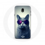 &Uuml;mbris lillade prillidega Samsung Galaxy S4 Cat jaoks