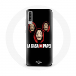 &Uuml;mbris Samsung Galaxy A50 La casa de papel jaoks Mask ja logo