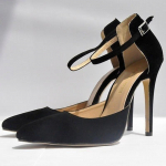 Armsad naiste terava varbaga sandaalid Velvet k&otilde;rged kontsad tikkp&uuml;ksid platvormkingad Naiste kingad Flock mood kingad 35 must