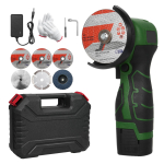 Juhtmeta nurklihvmasin 7000 p/min Elektriline lihvimist&ouml;&ouml;riist Mini-lihvmasin 1 tk 16,8 V 2000 mAh akuga US Plug & 6 Blades