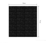 10tk 70*77cm 3d vahtplastist seinakleebispaneelid telliskivist veekindel kleeptapeet elutuba magamistuba kodumaja vannitoa sisustus 10Pcs