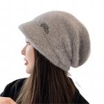 Korea tuulekindel m&uuml;ts Talvine &uuml;hev&auml;rviline paksud villased m&uuml;tsid naistele Suusatav m&uuml;ts Slouchy Cap Kolju Talvevillane Soe M&uuml;tsid Soojad Nokam&uuml;tsid