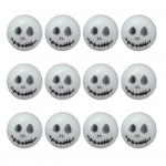 12 tk Halloweeni tennisepallid, naljakad lauatennisepallid, kassim&auml;nguasjad, meelelahutus, karneval, basseinim&auml;ngud, kaunistused, peotarbed Halloweeni rekvisiidid A 12pcs